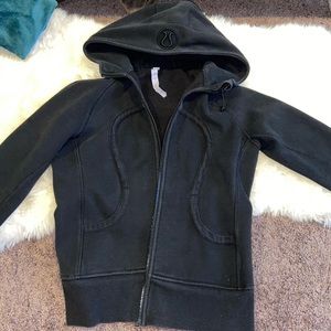 All black lulu lemon zip up